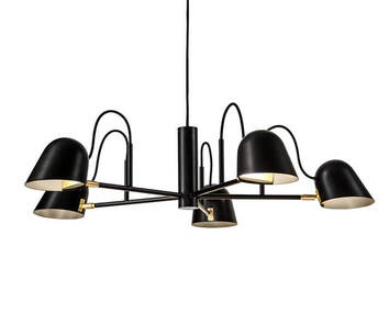 Streck-5-ljuskrona-Svart