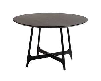 Ooid-Matbord-Runt-Svart-Ask