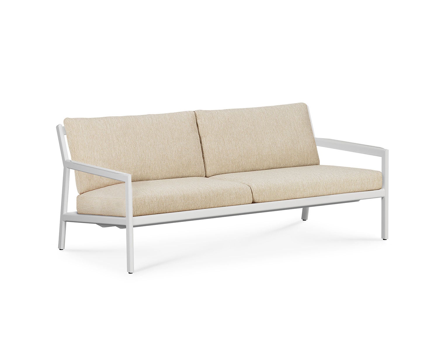 Jack 2-personers udendørssofa til din terrasse! Lavet af aluminium med Neutral-polstring fra Ethnicraft.
