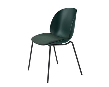 Beetle_DiningChair_Stackable_SeatUpholstered_Black_DarkGreen_Kvadrat_Messenger-4-087_F3Q