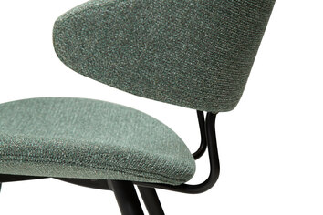 Napoleon-Stol-Green-Bouclé-Metallben-Detalj-1