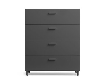 Relief Kommode Bred Grå | Ben
