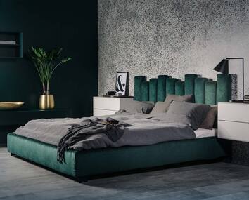 Tiramisu-bed-180-Peron-Teal-Black-legs-miljo-Furninova