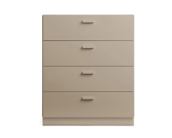 Relief Kommode Bred Beige | Sokkel

