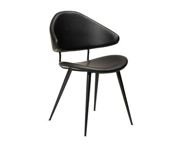 Napoleon-Stol-PU-Svart-Metallben