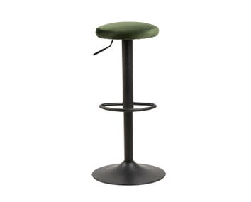 Finch Barstol i stoffet Vic Skovgrøn