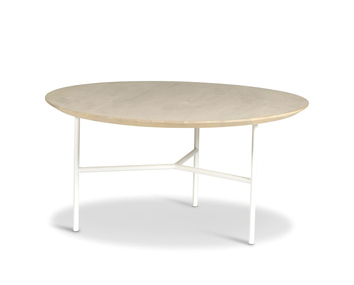 Tribeca-Soffbord-80-cm,-Såpad-Rustik-Ek-Vita-Ben