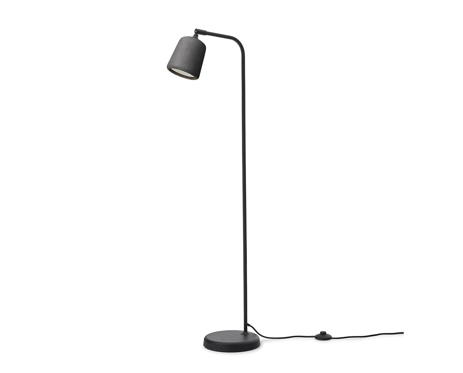 Material-Golvlampa-Morkgra-Betong