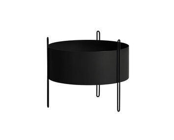 Pidestall-Kruka-Svart-Medium