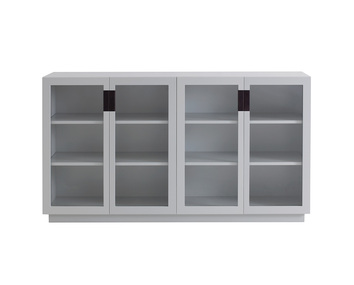 Frame-160-Vitrin-Medium-Glas-LightGrey