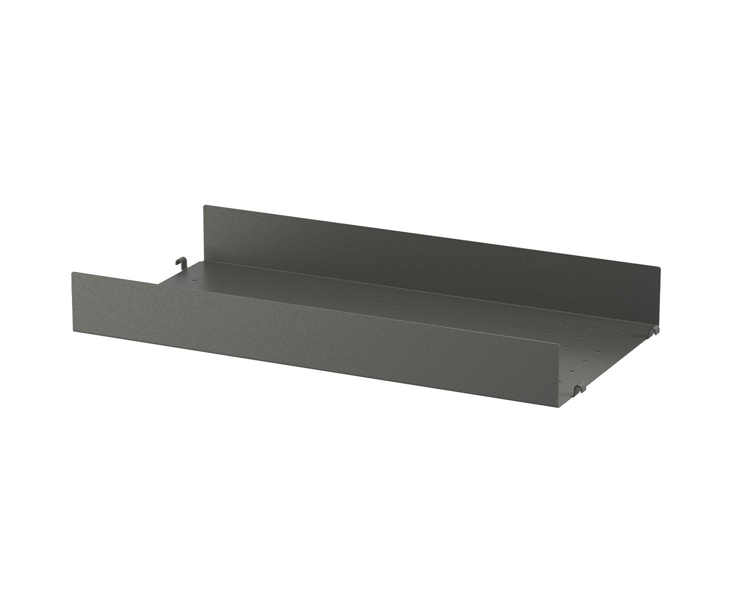 String-Hyllplan-Metall-Hog-Morkgra-58x30