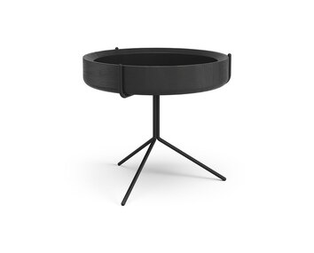 Drum-Bord-Svartlaserad-Ask-Svart-Stål-36-CM