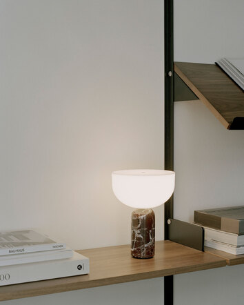Kizu-Portabel-lampa-Rosso-Levanto-marmor-Miljo