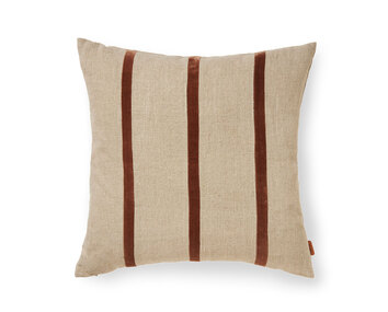 Ferm-Living-Senti-Kudde-Linen-Carob-Brown