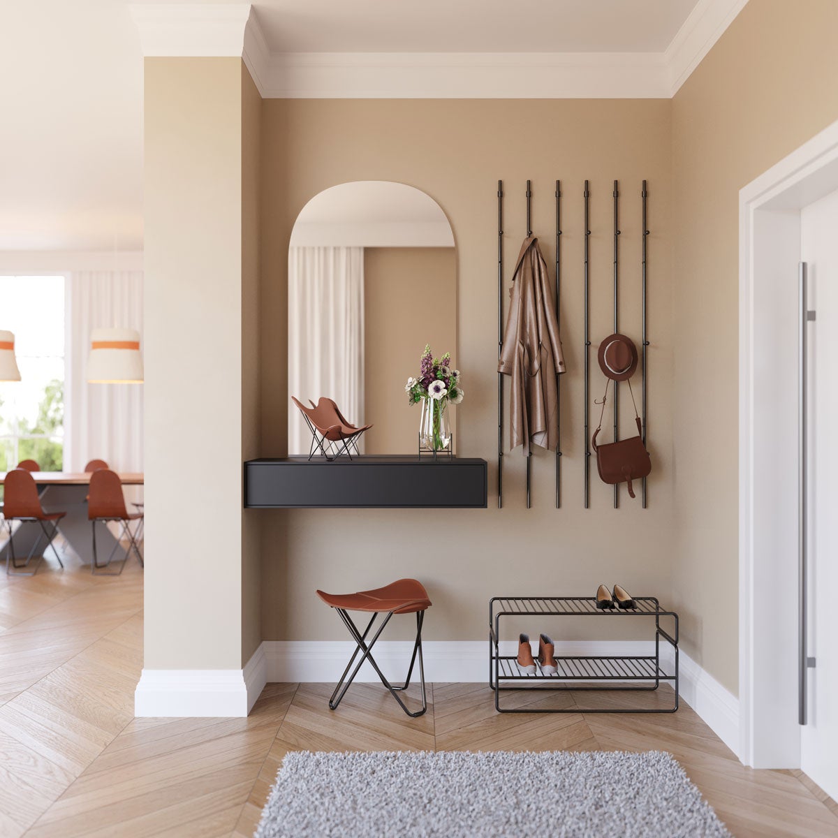 Cuero-Design-Shoe-Rack-miljobild-1