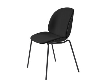 Beetle_DiningChair_Stackable_FrontUpholstered_Black_Black_Kvadrat_Remix-Black_F3Q