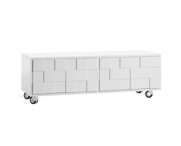 Collect-2010-mediabänk-vit-hjul