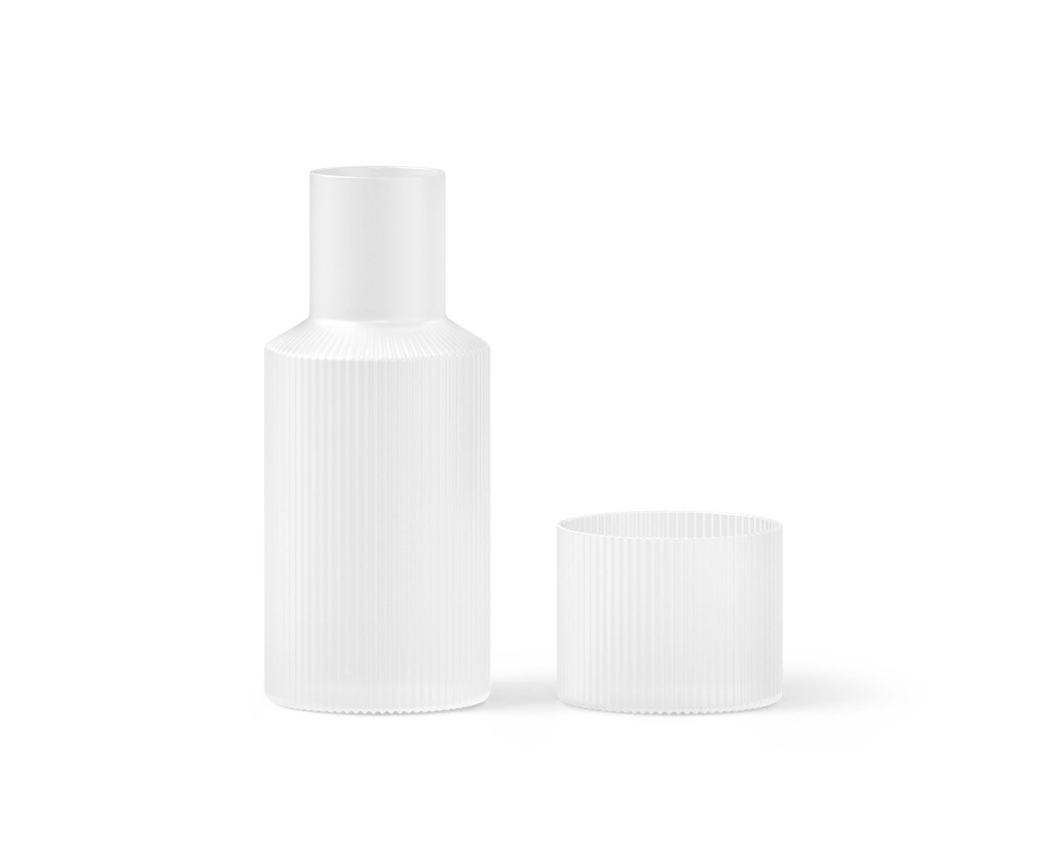 Ferm-Living-Ripple-Small-Carafe-Set-Frosted