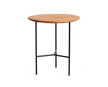 Tribeca-Sidobord-47-cm,-Oljad-Rustik-Ek-Svarta-Ben