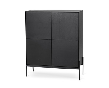 Cane-skåp-svartbets