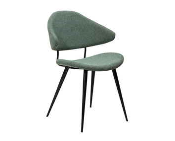 Napoleon-Stol-Green-Bouclé-Metallben