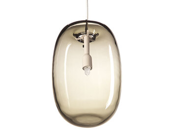 Pebble-pendel-long-Varmgra_glas