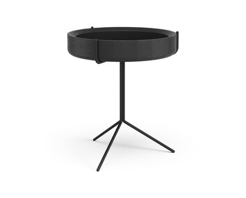 Drum-Bord-Svartlaserad-Ask-Svart-Stål-46-CM