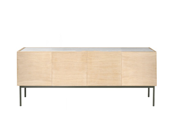 Luc-Sideboard-160-Doors-P2-Whiteoak-GreenKhaki-Carrara-Marmor