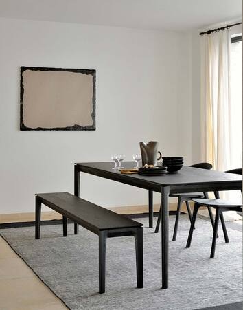 Bok-Bank-Matbord-Svart-Ek-Miljo