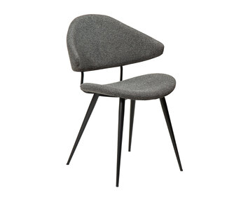 Napoleon-Stol-Grey-Bouclé-Metallben