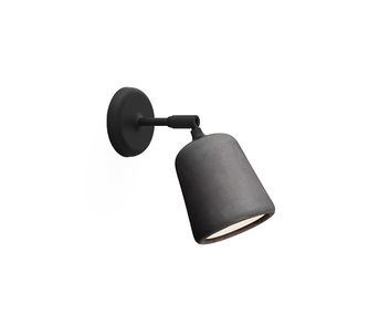 Material-Wall-Lamp-Dark-Grey-Concrete-Grey-Background