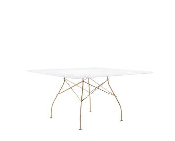 Glossy-bord-130x130-vit-guld-2-Kartell