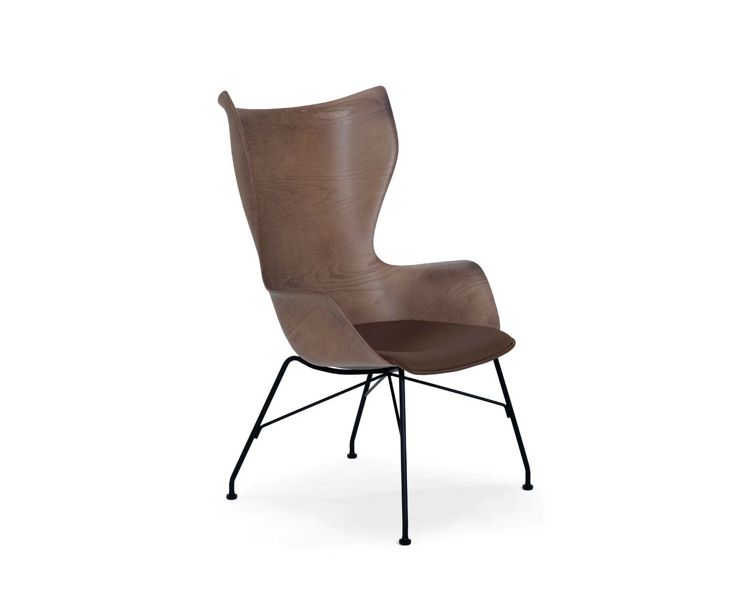 K-WOOD-läder-dark-ash-svart-KARTELL
