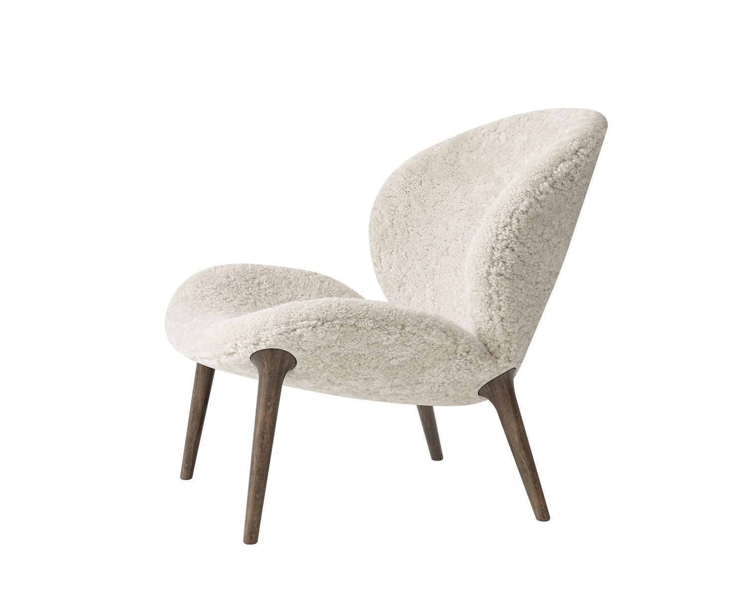 Vipp 469 Lodge Lounge Chair i fåreskindet Curly 09 Moonlight
