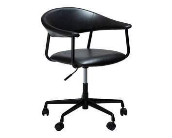 Dan-Form-Rover-Skrivbordsstol-PU-Vintage-Svart