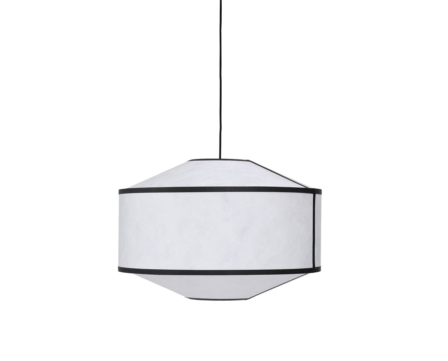 New-Works_Packshots_23120_Kite-Pendant_White-Black-Tyvek_65cm_Off