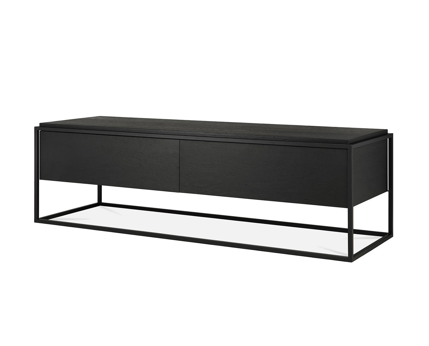 Ethnicraft-Monolit-TV-Bank-Svartbetsad-Ek