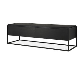 Ethnicraft-Monolit-TV-Bank-Svartbetsad-Ek