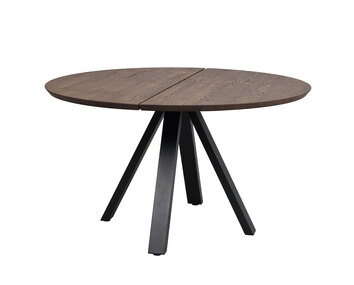 Carradale-Matbord-D130-Brun-V-Ben