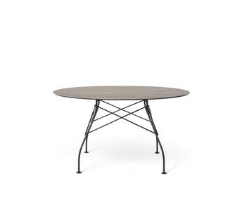 Glossy-outdoor-bord-D128-Aged-Bronze-Kartell