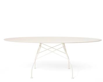 Glossy-outdoor-ovalt-vit-kartell