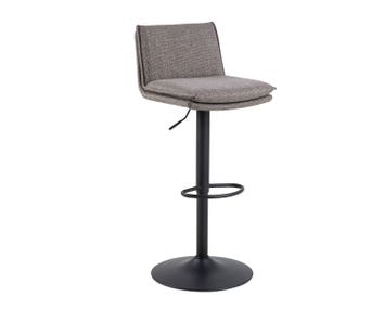 Flynn Barstol i stoffet Basel Lysegråbrun