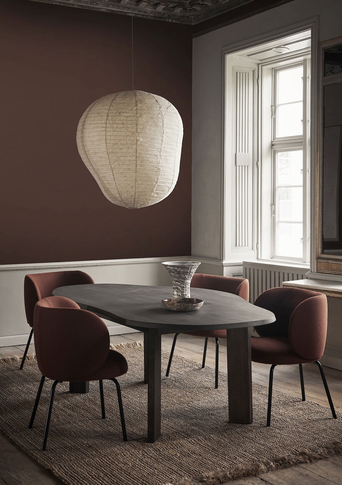Ferm-Living-Tarn-Dining-Table-220-Dark-Stained-Beech-Lifestyle