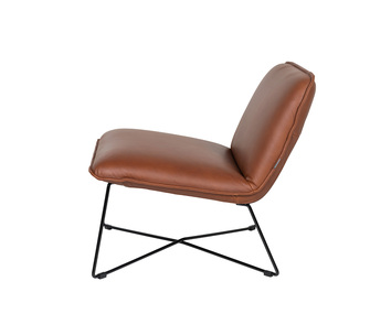 Fly-armchair-leather-Western-Cognac-side-3
