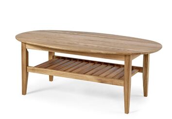 Ekliden soffbord oval Soffbord med hylla