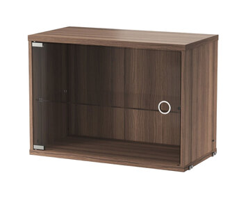 String-Skap-Glasdorr-58x30-Valnot