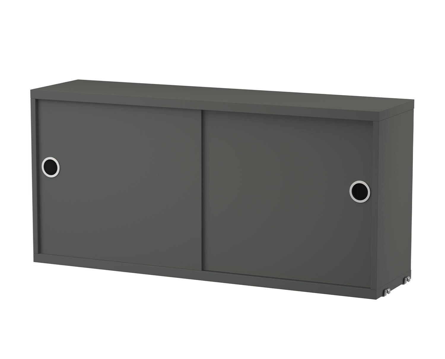 String-Skap-Skjutdorrar-78x20-Morkgra