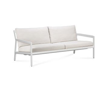Jack 2-personers udendørssofa til din terrasse! Lavet af aluminium med OffWhite-polstring fra Ethnicraft.