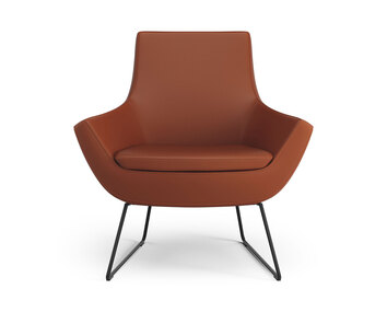 Happy-Fåtölj-Låg-Svart-Läder-Soft-33001