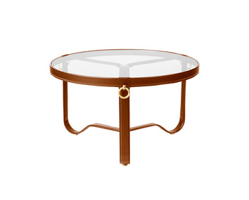 Adnet_CoffeeTable_Circular_70_Leather_Tan
